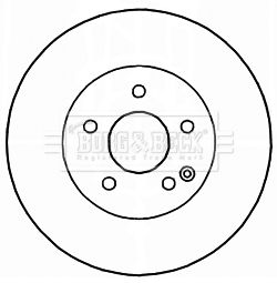 BORG & BECK Тормозной диск BBD4675